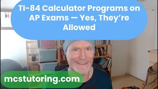 TI-84 Programs on AP Exams Yes They re Allowed