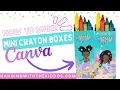 How to Make a Mini Crayon Box Custom Party Favors with Canva Mini Crayon Box Template