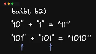 Binary String Addition Facebook Coding Interview Question Answer