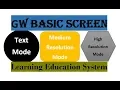 GW BASIC Screen Modes Screen modes in Gw basic GW BASIC lectures 10th compuuter class