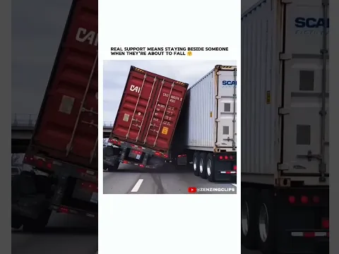 Respect for that truck driver 🫡💗