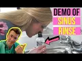 How to use NeilMed Sinus Rinse at home for nasal irrigation - including practical demonstration