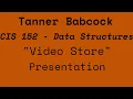 CIS 152 - Data Structures Final Project Presentation Store
