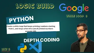 Python Code Print Numbers Until Sum 100 most important tcs while loop master