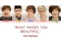 Download Lagu What Makes You Beautiful - Color Coded Lyrics