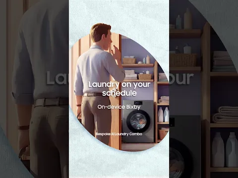 Before & After Bespoke AI Laundry Combo - On-device Bixby｜Bespoke AI｜Samsung