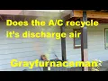 Does the condenser fan recycle air