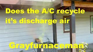 Does the condenser fan recycle air