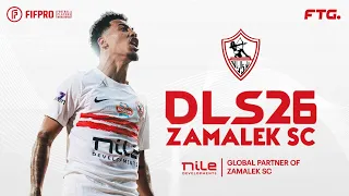 تحميل دريم ليج 2026 مود الزمالك المصري بآخر الإنتقالات و الأطقم الأساطير DLS 26 MOD ZAMALEK SC 