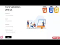 Form Validation With JS Easy Javascript Project