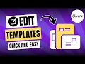 How to Edit a Template in Canva Easy 2026