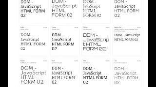 DOM - JavaScript HTML Form 02