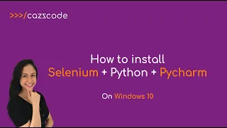 How to install Selenium Python PyCharm on Windows 10