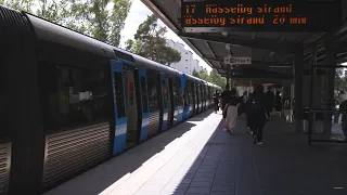Sweden, Stockholm, subway ride from Vällingby to Hässelby gård