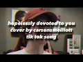 Download Lagu hopelessly devoted to you - talkbox cover  carson but now there’s nowhere to hide tik tok song sound