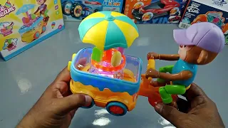Satisfying Toys | Unboxing 360 Stop Motor, Ice Cream Cart, Transparent Gear Fish, Flying Car |ASMR