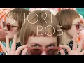 ULTRA SHORT BOB one length haircut with bangs and shaved nape tutorial
