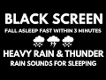 Download Lagu Rain Sounds for Sleeping I Fall Asleep Fast with Heavy Rain \u0026 Thunder I  Relaxation -  Insomnia