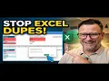 Avoid Duplicate Excel Entries with This Simple Setup