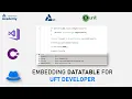 Adding DataTable View into Visual Studio for UFT Developer