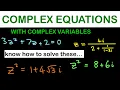 How to Solve Complex Equations in Complex Variables