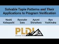 PLDI 26 Solvable Tuple Patterns and Their Applications to Program Verification