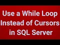 How to use While loop in SQL SERVER SQL Training Sessions SQL Part 4