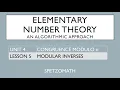 04-05 Modular Inverses