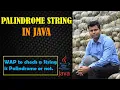 Program to Check a String is Palindrome or Not in Java in Hindi Palindrome String in Java