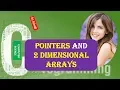 Pointers and 2 Dimensional Arrays in C Programming IN HINDI