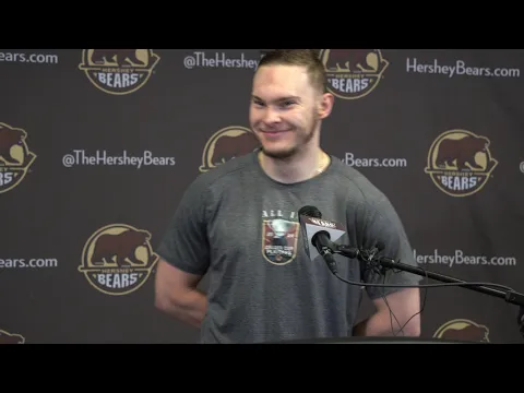 Download MP3 Ivan Miroshnichenko press conference after scoring twice for the Hershey Bears
