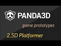 Panda3D game prototypes - 2 5D platformer game