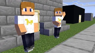 فلم ماين كرافت   لقيت نسخة مني قدام بيتي        دندنها