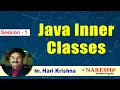 Inner Classes in Java Session-1 by Mr Hari Krishna