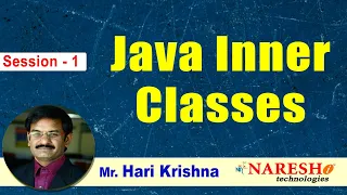 Inner Classes in Java Session-1 by Mr Hari Krishna