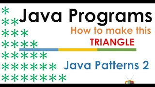 How to create a Java Program to print left side of a Triangle Pattern Java for beginners