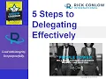 5 Steps to Delegating Effectively-Leadership Training