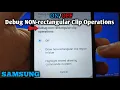 How to turn debug non rectangular clip operations on Samsung Galaxy A02 Developer Options