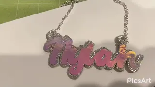 all made with my cricut name plate and shadow