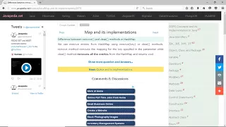 Difference between remove and clear methods in HashMap javapedia net