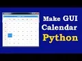 Python Make GUI Calendar With Pyside2