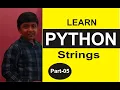 Part 5 Python Programming Strings Practicals Shashank Web Series
