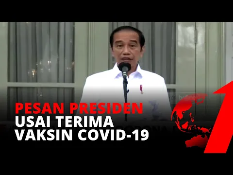 Pidato Presiden Indonesia usai Terima Vaksin Covid-19 | tvOne