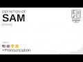 SAM meaning, definition \u0026 pronunciation | What is SAM? | How to say SAM