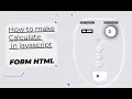 How to make Calculate 2 Numbers in javascript and Form Input -