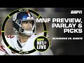 LAST MINUTE Monday Night Football Parlay FULL MNF and Picks NFL Live