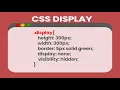 Display Property in CSS Lesson - 16