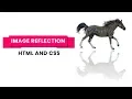 Simple Image reflection effect using html and css only