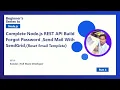 Node js REST API Login Register Forgot Password Email Activation Google Login Facebook Login