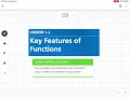 Key Features of Functions Lesson 1-1